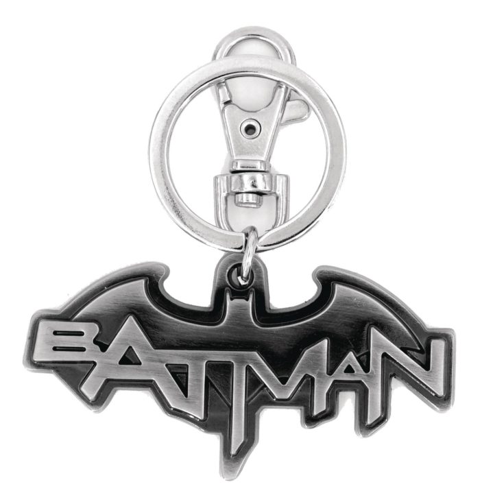 DC HEROES BATMAN LOGO PEWTER KEY RING